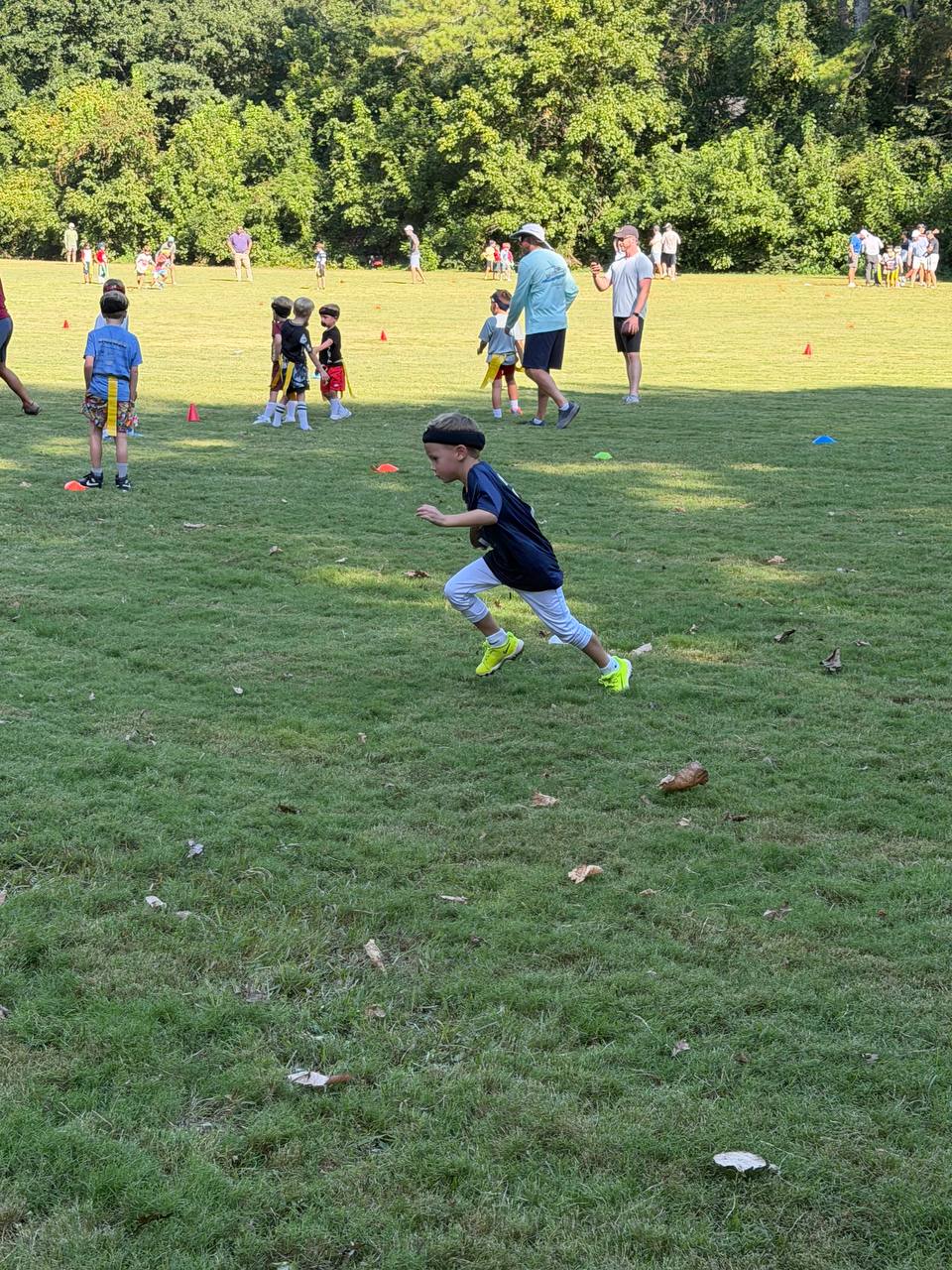 Player sprinting